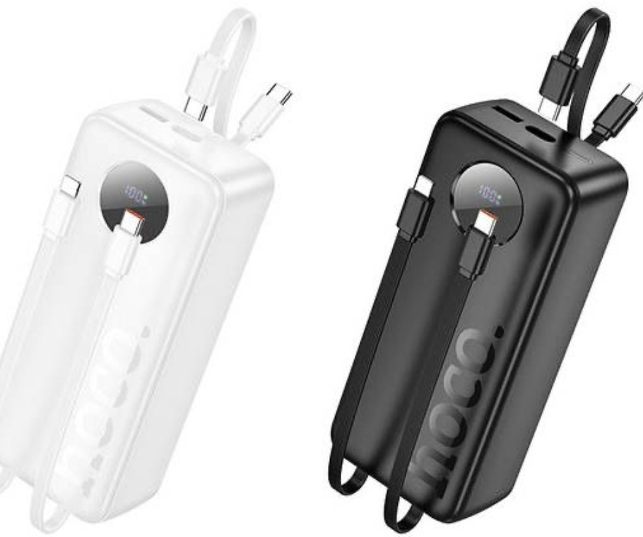 Зі швидкою зарядкою та вбудованими кабелями 30000mAh HOCO J132B є ОПТ Киев - изображение 3