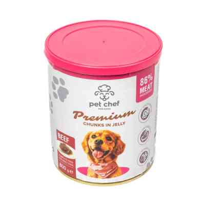 Вологий корм для собак Pet Chef З яловичиною 800 г (4820255193632) Вінниця