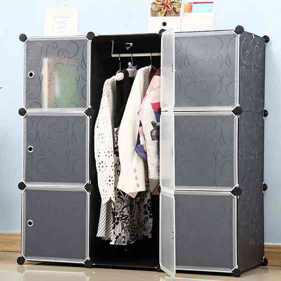 Пластикова шафа для одягу на 9 секцій,110х37х110 см,,-28-51 SBR Київ