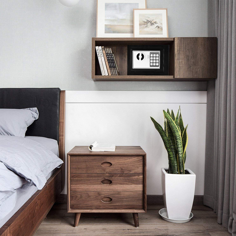 Сейф меблів з електронним кодом та ключем 31x20x20 см,Malatec SBR Київ - фото 6