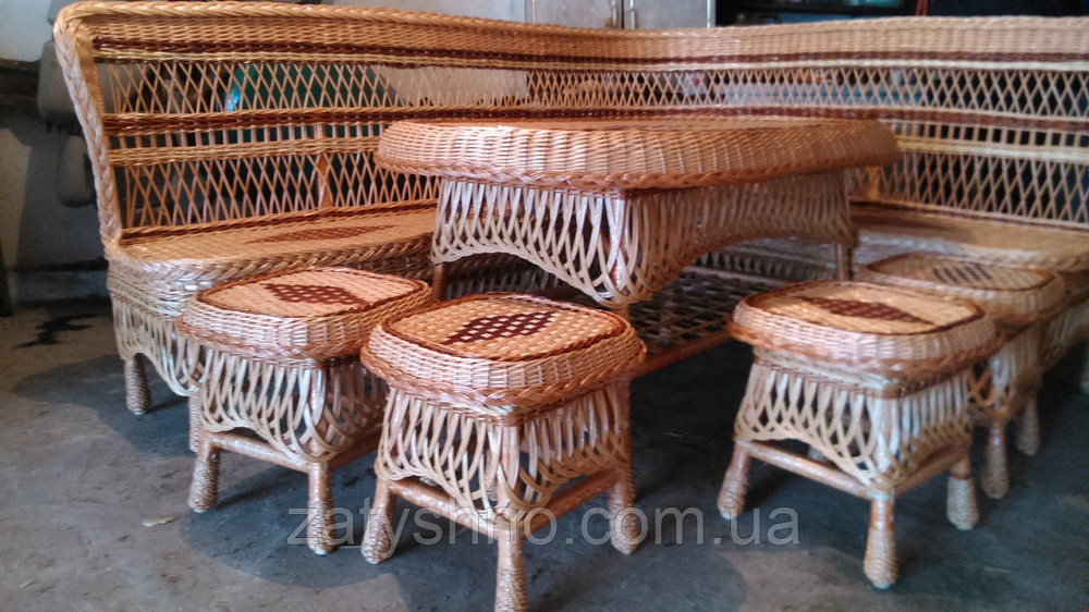 Плетеный уголок из лозы для дачи и сада Киев - изображение 4