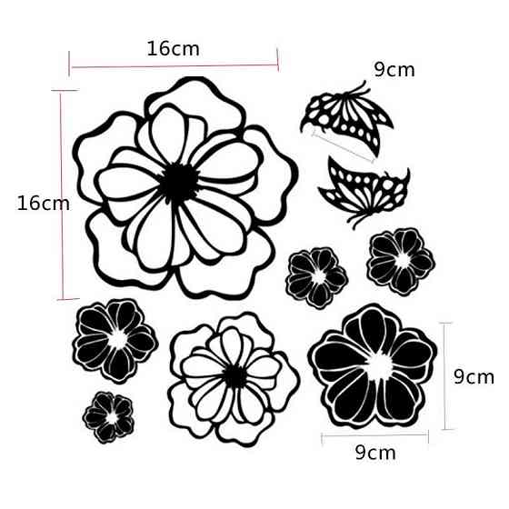 Наклейки на меблі 30 на 30 см чорний Київ