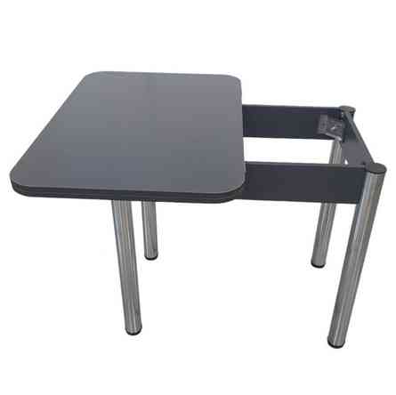 Обеденный стол раскладной LION Нота Антрацит 60x90/90x120 (LION-041276) ТОП Львов