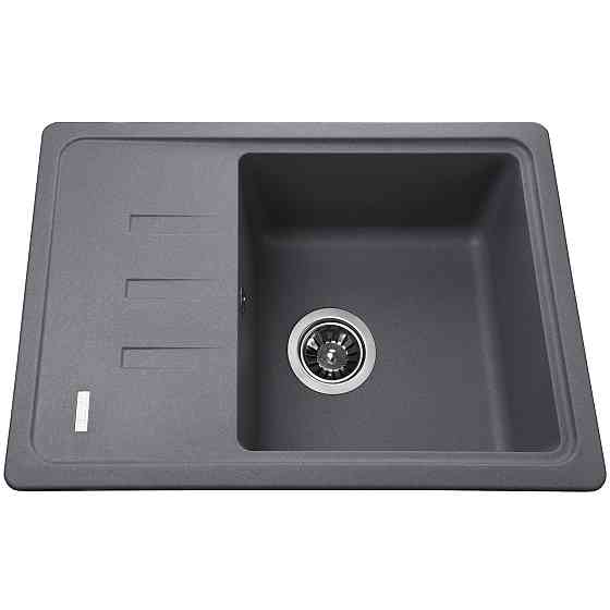 Гранітна мийка Globus Lux MONO сірий металік 620х435мм-А0003 Киев