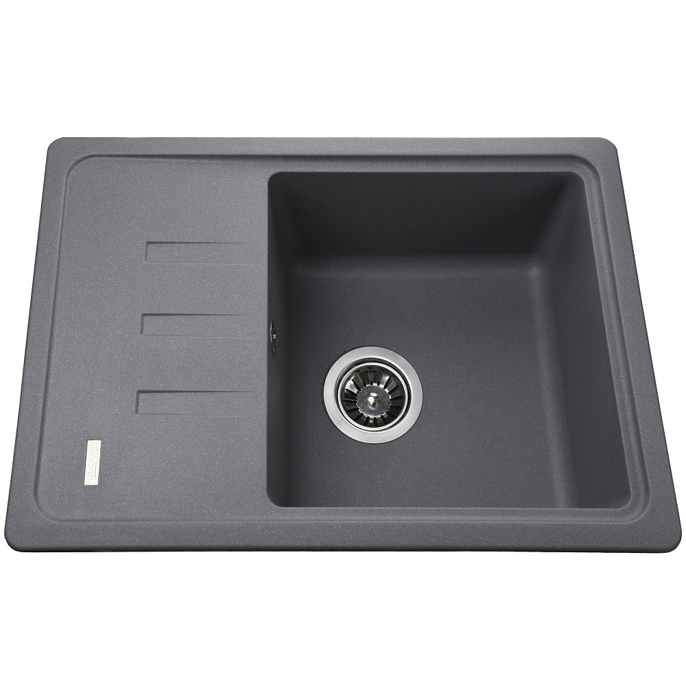 Гранітна мийка Globus Lux MONO сірий металік 620х435мм-А0003 Тернополь - изображение 1