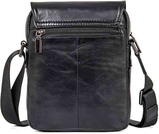 Сумка мужская Vintage 14470 кожаная Черная Киев