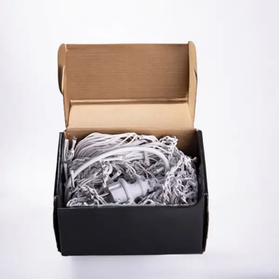 Вулична гірлянда Бахрома 12 м 200 LED білий провід Синій 12MWBL Київ