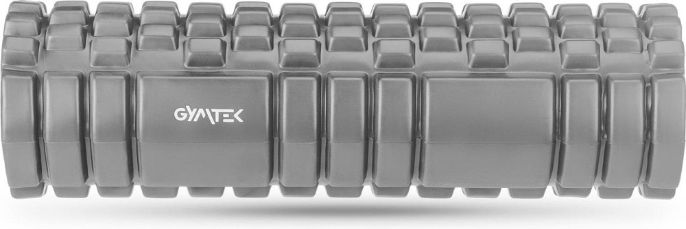 Массажный ролик Gymtek для йоги и фитнеса EVA 45см серый Киев - изображение 3