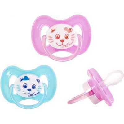 Пустушка Baby Team силіконова,класична, 0+ міс (3007_рожевий) Вінниця