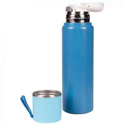 Поїльник-непроливайка Yes Термос Fusion з чашкою, 500 мл, блакитний (708209) Вінниця