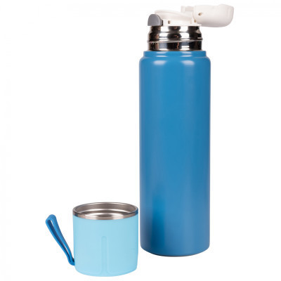 Поильник-непроливайка Yes Термос Fusion с чашкой, 500 мл, голубой (708209) Винница - изображение 2