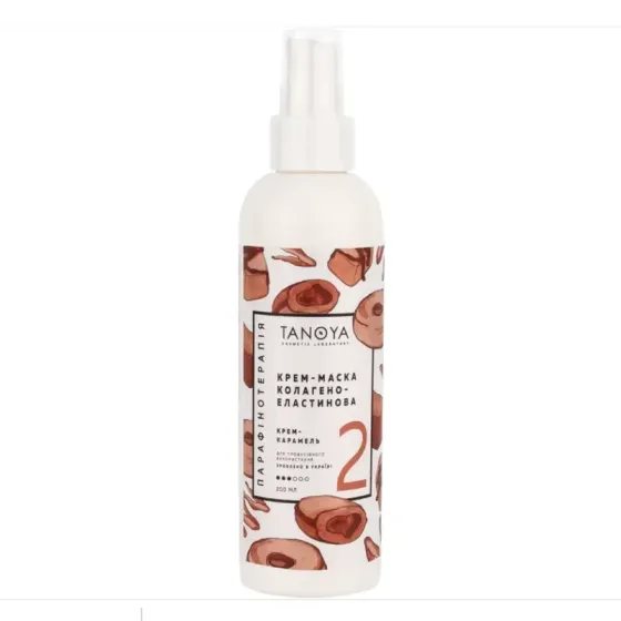 Крем-маска колагеново-еластинова TANOYA для рук і ніг, 200 мл Крем-карамель Київ