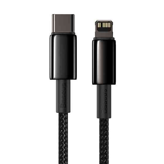 Кабель Baseus Tungsten Gold Fast Charging Data Cable Type-C to iP PD 20W 2m Black Одеса