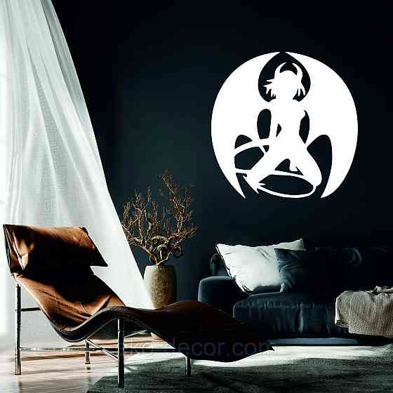 Декоративное настенное Панно «Дьяволица», Декор на стену 70*70 см, Белый Киев