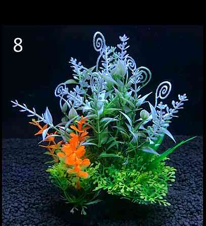 Штучні рослини в акваріум 15 см різнобарвний Київ