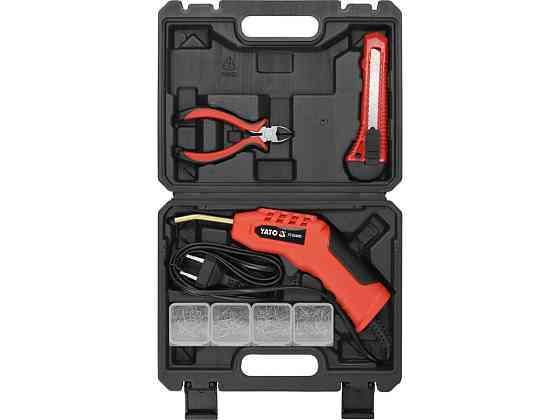 Паяльник для пластика YATO ел.мережевий 230 В, 60 Вт, макс. t= 600ºC у футлярі з обладнанням [10] Одеса