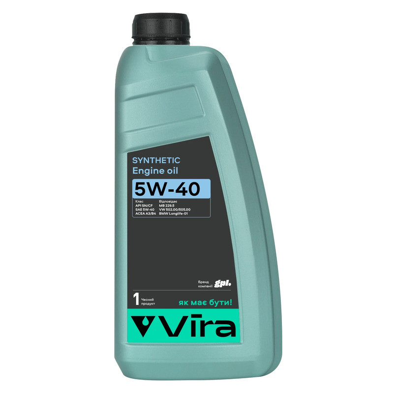 Масло моторное Vira Synthetic 5W-40 1л Львов - изображение 1