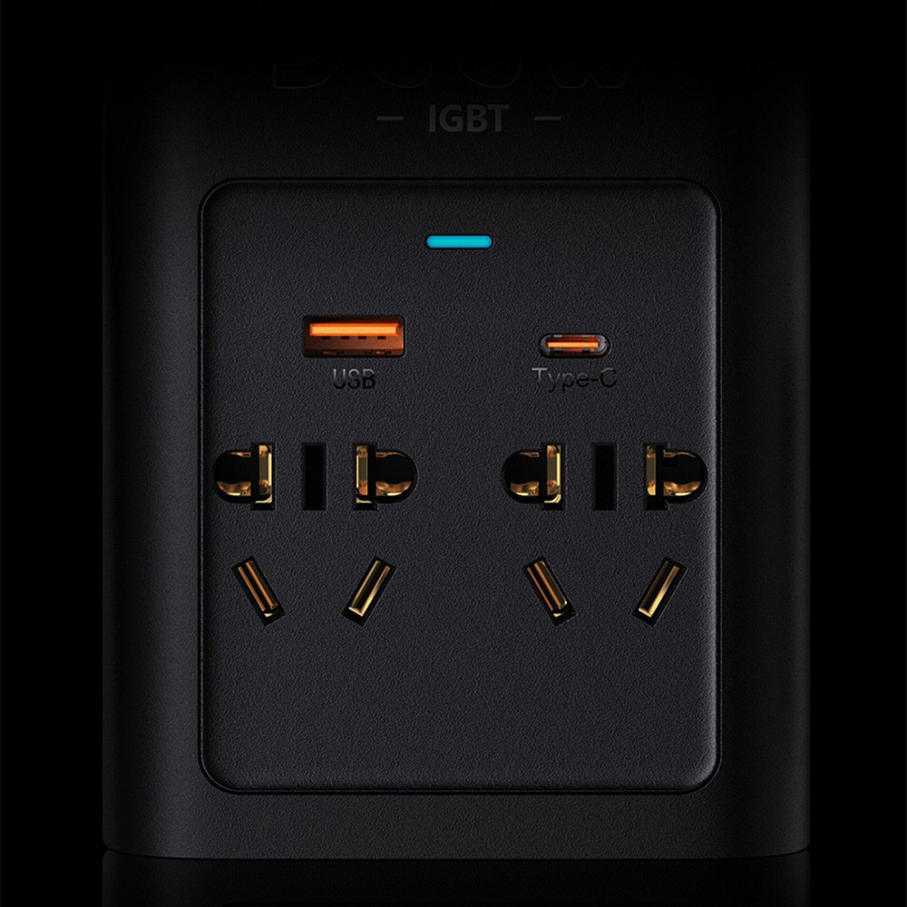 Автомобільний інвертор Baseus In-Car Inverter 300W 220V CN EU CGNB000101 (Чорний) Миколаїв - фото 5