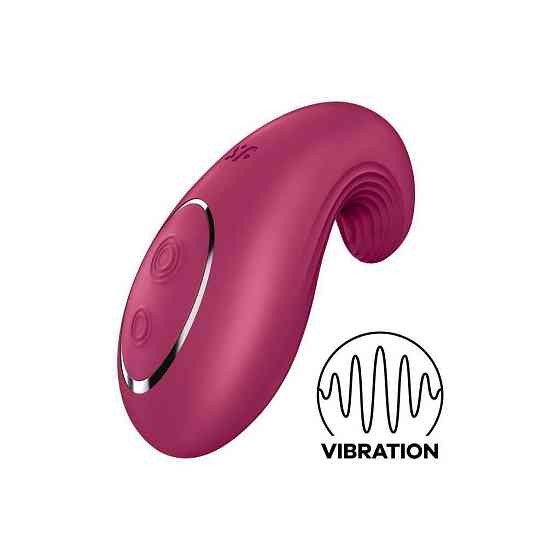 Вибратор Satisfyer Dipping Delight Berry, 2 мотора, гибкий кончик Sex Aura Киев