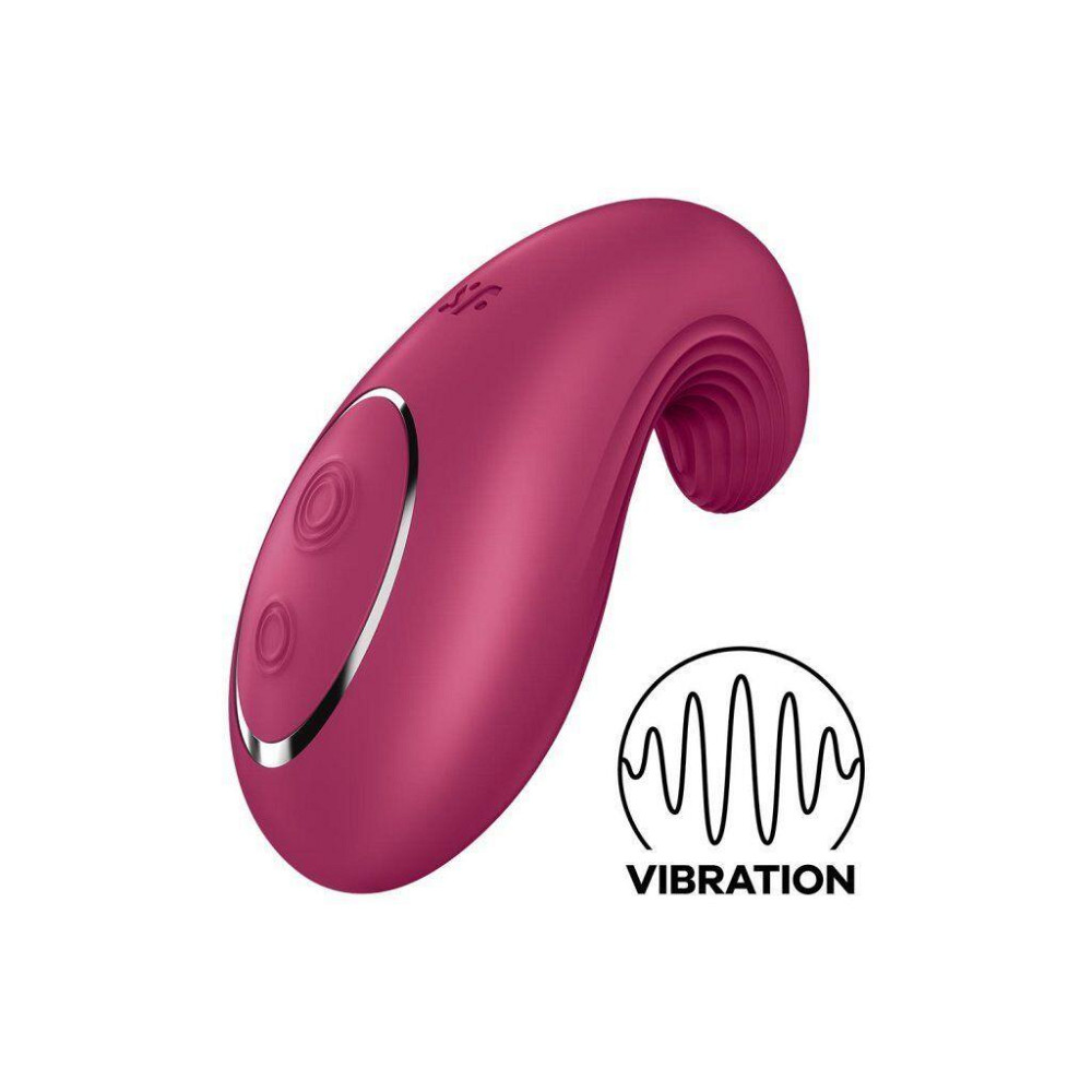 Вибратор Satisfyer Dipping Delight Berry, 2 мотора, гибкий кончик Sex Aura Киев - изображение 1