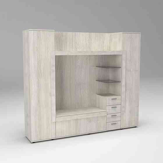 Стенка в гостиную под ТВ Exo-1, Дуб Шамоні Світлий, 2160х420х1850 Львов