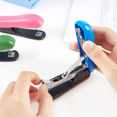 Степлер Baoke пластиковий, 10 аркушів, скоби №10, асорті (STAP-BAO-ST1122) Вінниця - фото 5