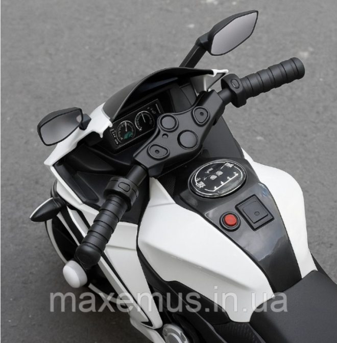 Детский электромотоцикл на аккумуляторе SPOKO S P5 18 Белый | Трехколесный байк с музыкой и светом от 3 лет Мостиська - фото 18