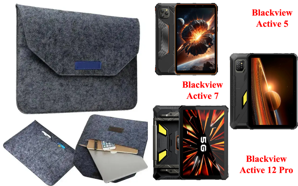 Сумка Wool із войлока для планшета Blackview Active 10 Pro Київ - фото 1