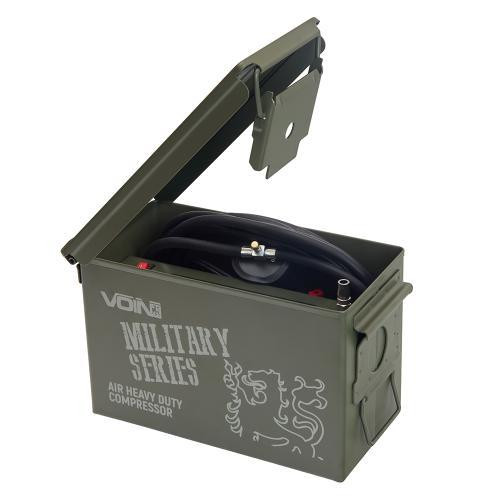 Автомобильный компрессор VOIN VM-070 Military Series, 150psi, 25А, 90л, с клеммами Харьков - изображение 3