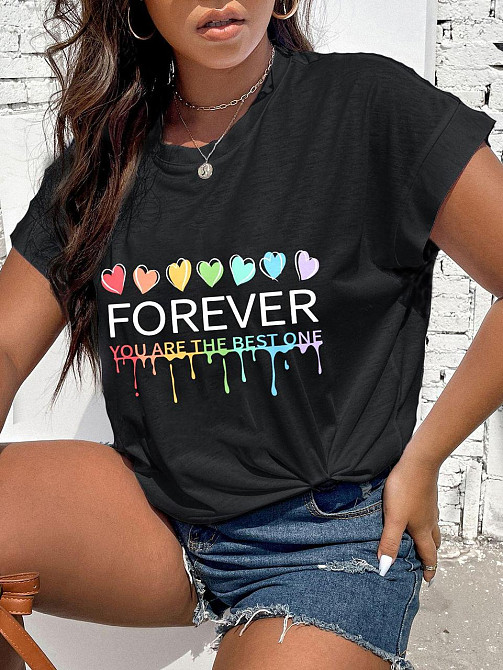 Футболка жіноча з принтом  44 Чорний 2634325309 Дніпро - фото 1