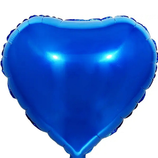Серце 18" КИТАЙ Металік синє Київ - фото 1