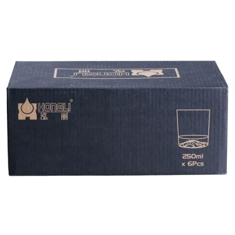 Набір прозорих склянок 250 мл, 6 шт Київ - фото 2