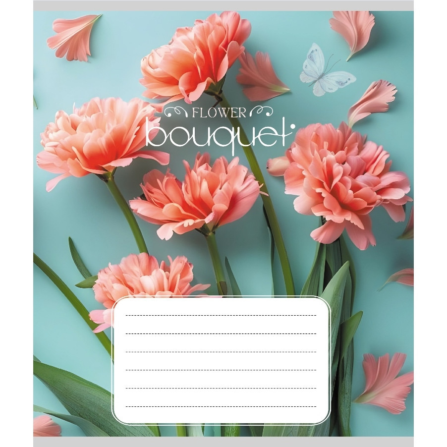 Зошит учнівський "Букет" 024-550337K-5 в клітинку, 24 аркуші Вінниця - фото 1