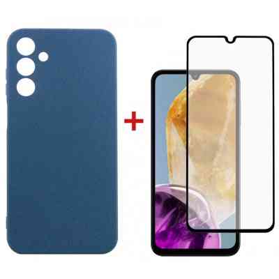 Чохол до мобільного телефона Dengos Samsung Galaxy M15 5G + Glass Blue (DG-KM-89) Вінниця