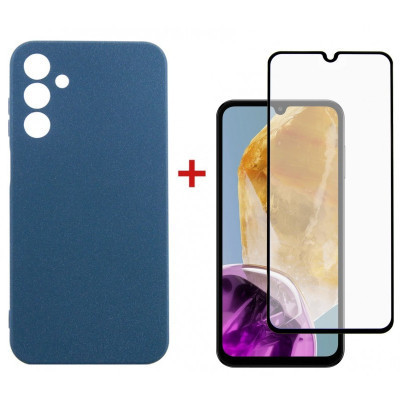 Чохол до мобільного телефона Dengos Samsung Galaxy M15 5G + Glass Blue (DG-KM-89) Вінниця - фото 1