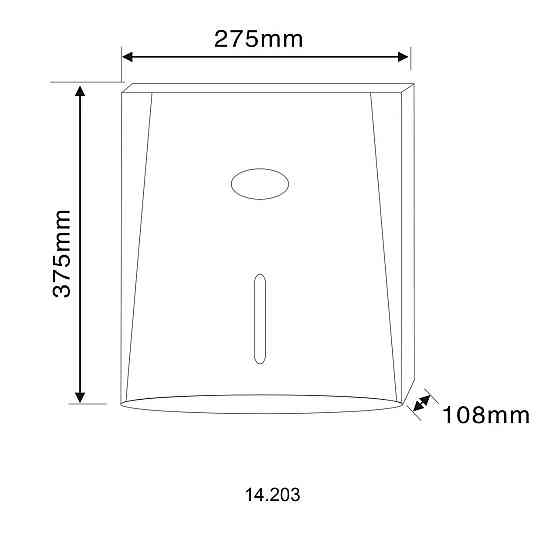 Диспенсер паперових рушників HOTEC 14.203 ABS Київ