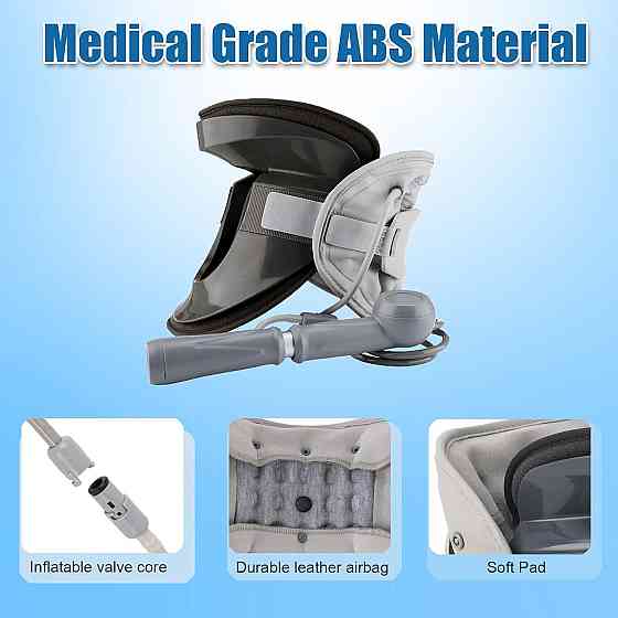 Шийний ортез для декомпресії шиї, вирівнювання хребта та зменшення тиску на міжхребцеві диски з повітряним насосом (товар вживаний) Луцьк