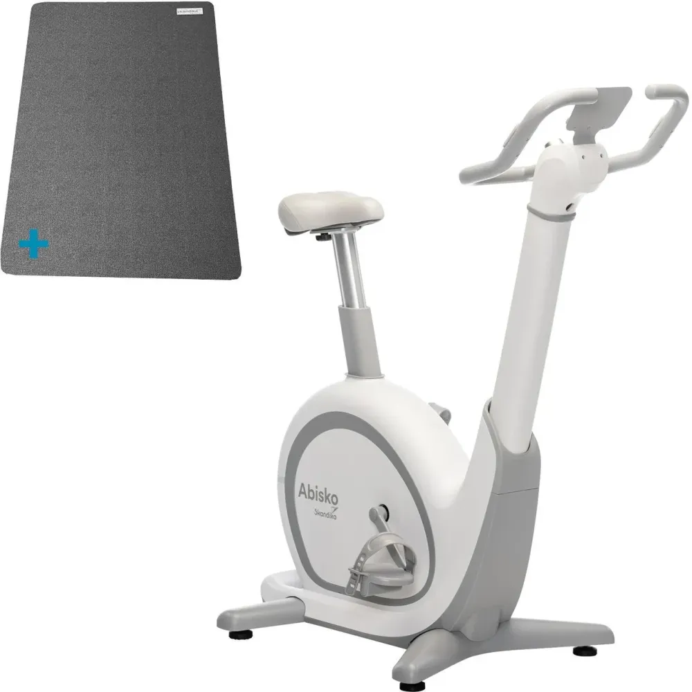 Велотренажер Skandika Stacjonarny, Treningowy Abisko + Mata Ochronna Na Podłogę Biały Київ - фото 1