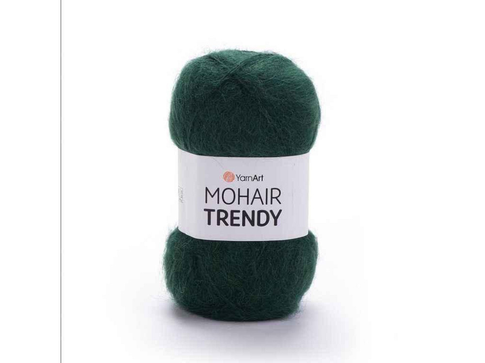 Пряжа Mohair Trendy темно-зелений 50% мохер 50% акрил 220м 100г 5шт/уп 108 ТМ YarnArt Київ - фото 1