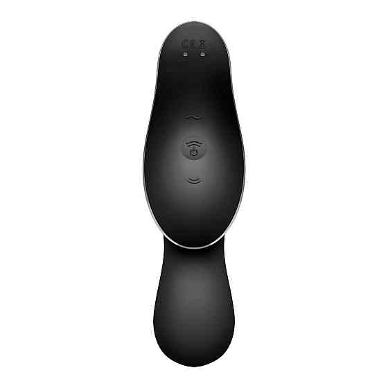 Вакуумный стимулятор с вибрацией Satisfyer Curvy Trinity 2 Black Sex Aura Киев