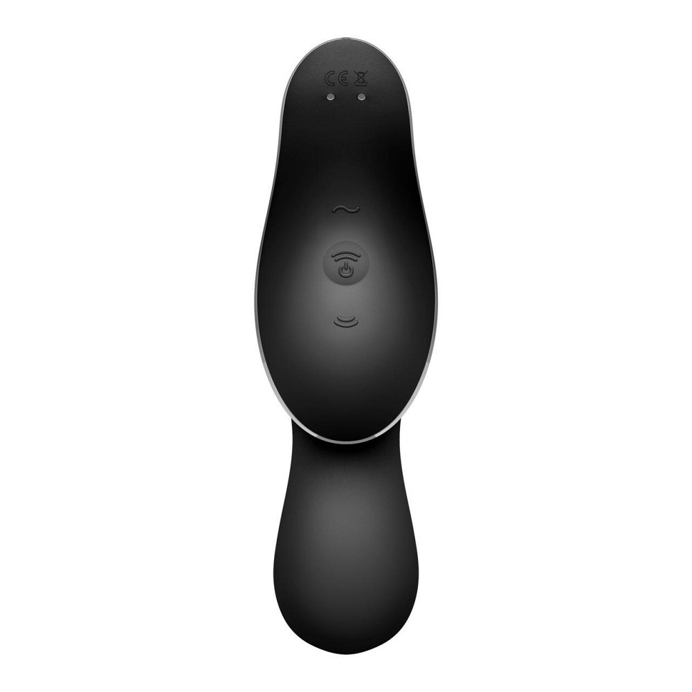 Вакуумный стимулятор с вибрацией Satisfyer Curvy Trinity 2 Black Sex Aura Киев - изображение 3