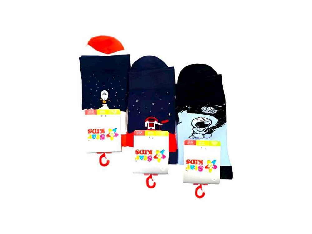 Носки 12пар детские cтрейч SK096 Космос (ассорти космонав) р.22-24 ТМ Star Kids Solmir Киев - изображение 1