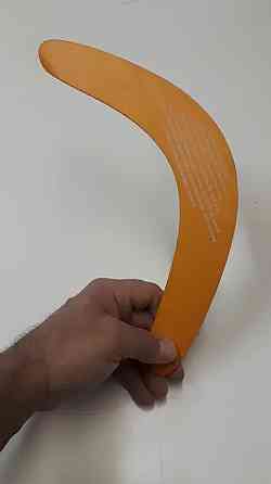 Дерев’яний бумеранг RESTEQ з липи 33×14 см — розписний бумеранг, що повертається, з натурального дерева для активного відпочинку Київ