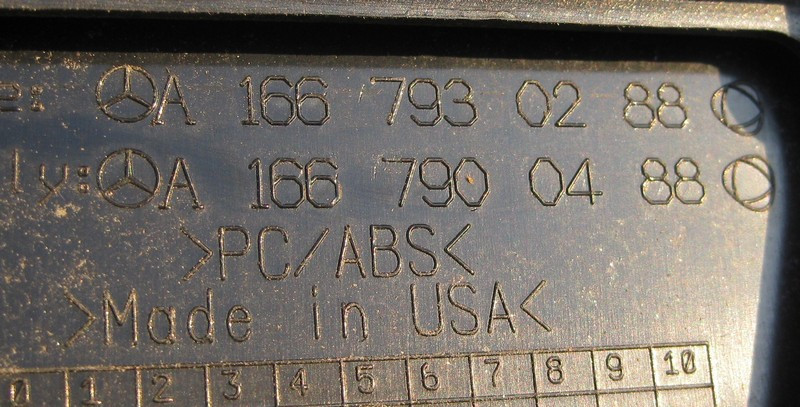 Mercedes-Benz  A1667900488 Задній спойлер кришки багажника GL GLS X166 Одеса - фото 3