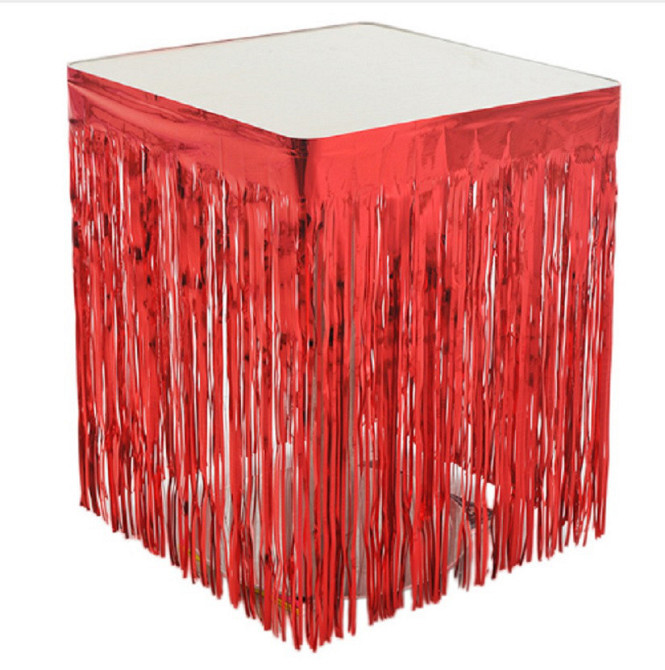 Дождик широкий на стену и стол 74 см на 274 см красный Киев - изображение 1