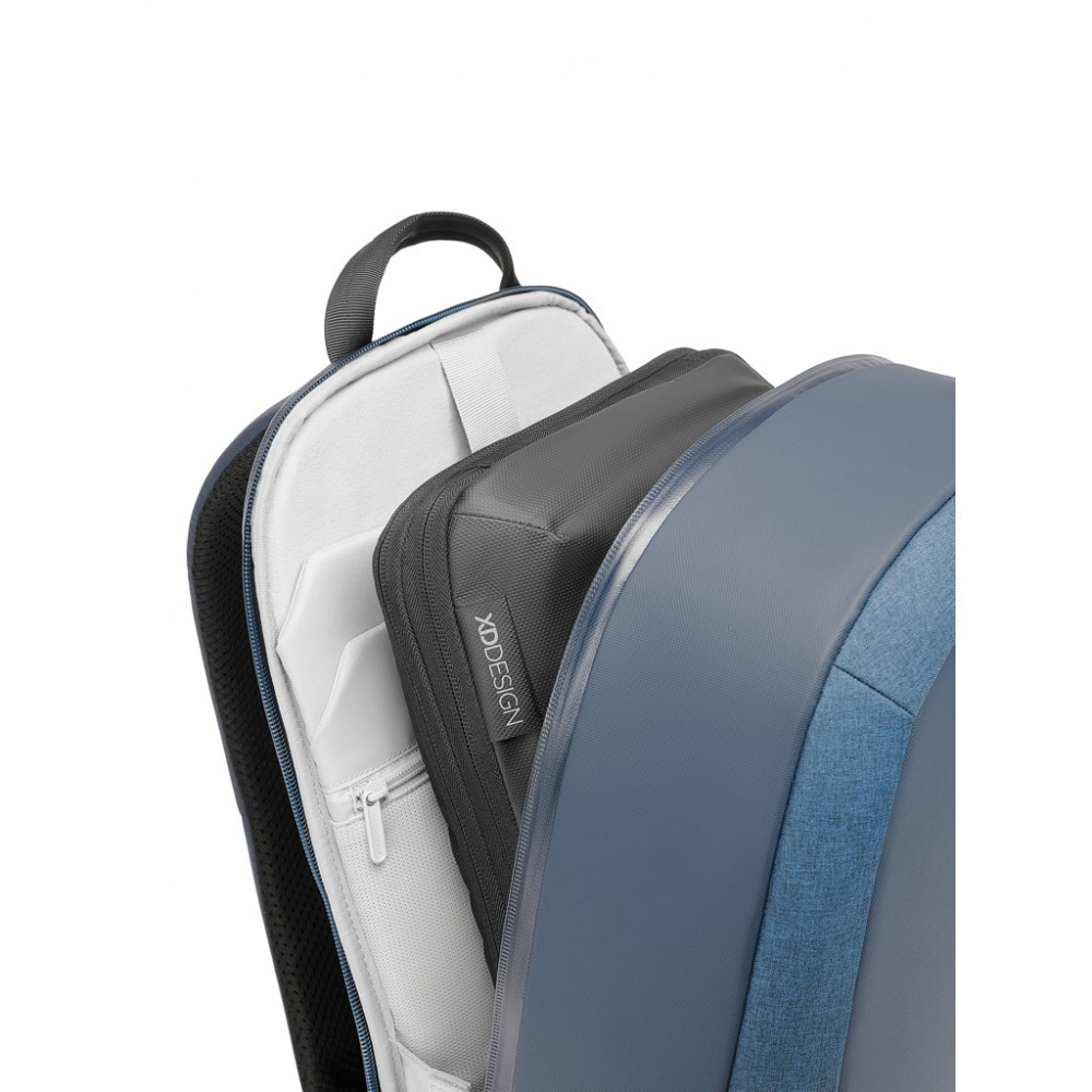 Рюкзак городской XD Design Bobby Edge 17л с защитой от краж и порезов (Синий) Киев - изображение 13