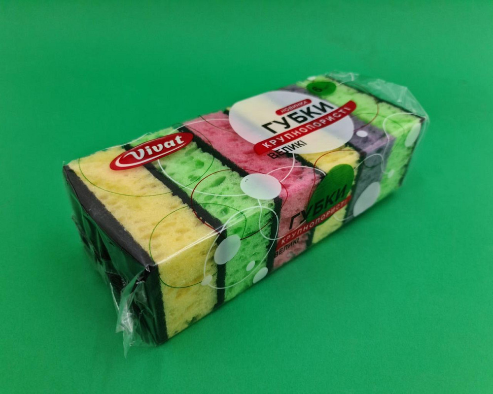 Мочалка для миття посуду 6шт Харків ( Максі) крупнопористая (1 пач.) Харків - фото 3