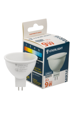 Лампа світлодіодна ENERLIGHT MR16 9Вт 4100K G5.3 Рівне