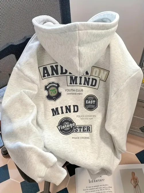 Худі жіноче, світшот сірий, модна толстовка 2700265416 розмір 42 Дніпро - фото 1