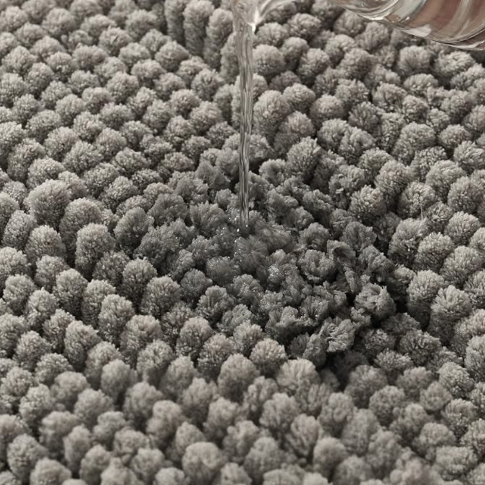 Килимок для ванної та душу килимок для ніг у ванну кімнату, мікрофібра, атиковзкий 50х80 см, "Bath" сірий Кам'янець-Подільський - фото 5